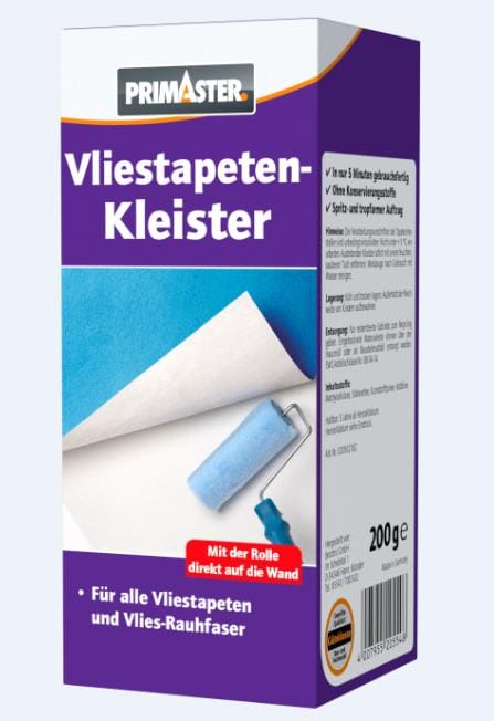 Primaster - Vliestapetenkleister Tapetenkleister 200g Kleister für Vliestapeten