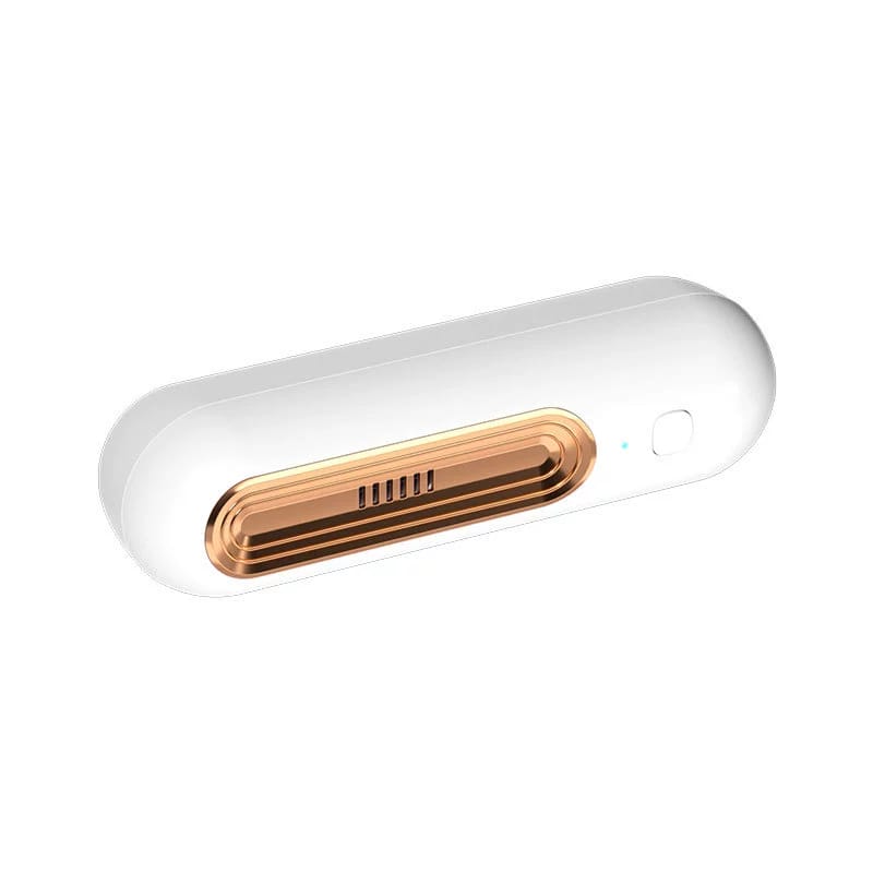 Luftreiniger – 1 Goldener Mini-luftreiniger – 14,5 X 4,3 Cm – Geräuscharmer Betrieb – 2 Betriebsmodi – Sterilisation Und Desodorierung – Kühlschränke