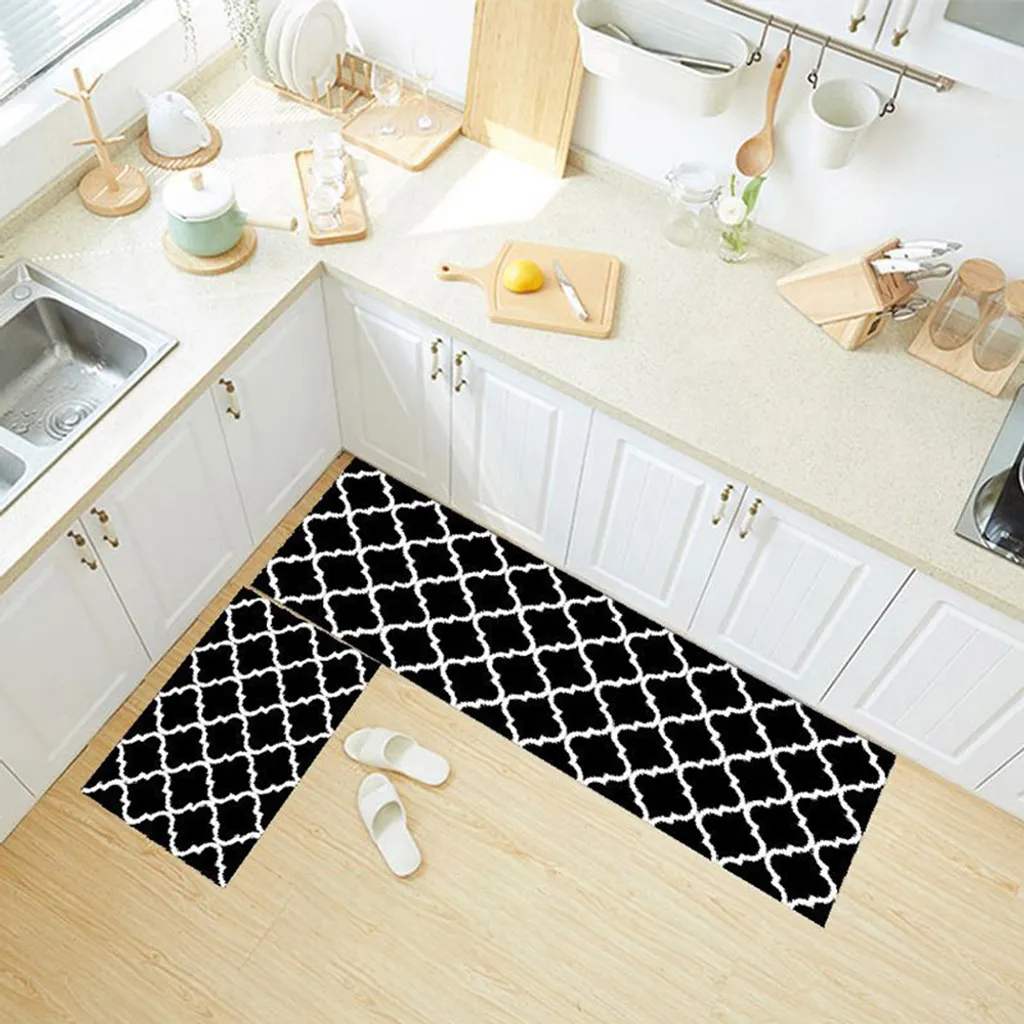 Badematte, Rutschfester Badteppich, Saugfähige Badematte - Schnelltrocknende Badematte Für Den Heimgebrauch (schwarze Laterne, 4060cm + 40120cm)