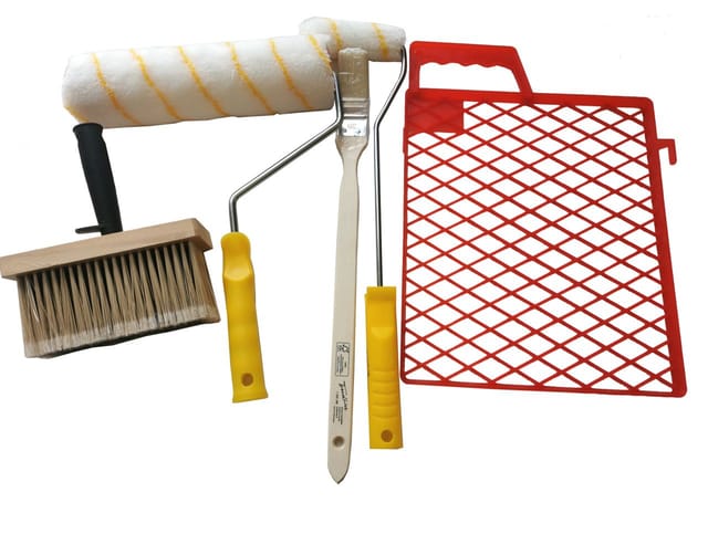 Trendline - Malerset Farbrolle Deckenbürste Pinsel Kleisterbürste
