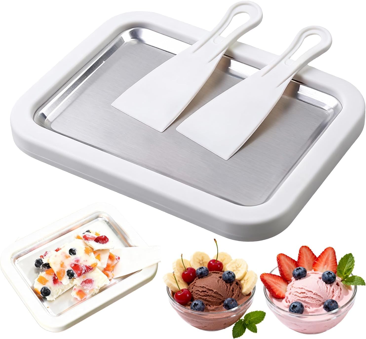 Mini-eismaschine Für Kinder – Weiß