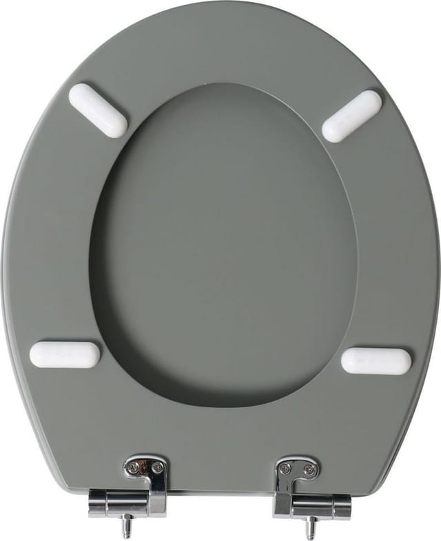 Primaster Toilettendeckel Eiche Grau Absenkautomatik WC Toilettensitz Klodeckel