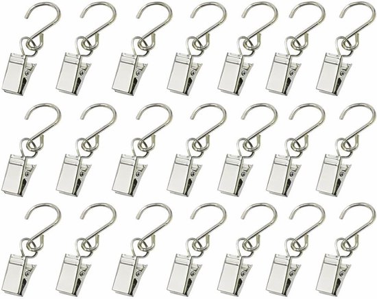 21-teiliges Set Mit Dachrinnenclips Und Lichterkettenhaken Für Camping Und Partys