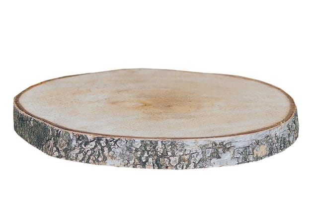 Iwerk - Birkenholzscheiben rund 100% Natur ø 18 - 30 cm Dekoration Baumscheibe Holzdeko