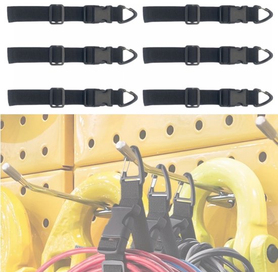 6er-pack Hänge-verlängerungskabel- Und Kabelorganisatoren Mit Dreieckigen Clips