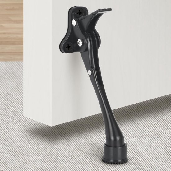Einteiliger Türstopper, Robust, Hufeisenförmig, Schwarz