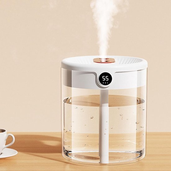 Luftbefeuchter Fürs Schlafzimmer, 2-liter-wassertank, Geräuscharmer Luftbefeuchter, Usb-feuchtigkeitssensor, Automatischer Feuchtigkeitssensor, Aromadiffusor Für Den Schreibtisch