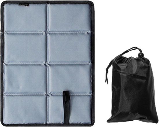Faltbares, Isolierendes Outdoor-sitzkissen – 2er-set – Kindersitzkissen – Wasserdichte Spielmatte – Gehhilfe – Grau