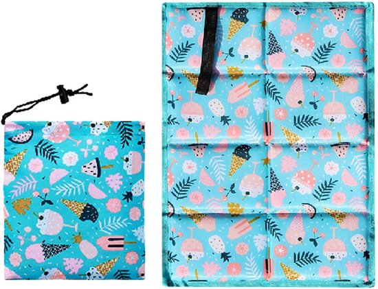 Faltbares, Isolierendes Outdoor-sitzkissen – 2er-set – Kindersitzkissen – Wasserdichte Spielmatte – Gehhilfe – Dunkelblau