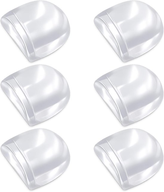 6-teiliges Set Transparenter, Selbstklebender Türstopper Und -keile