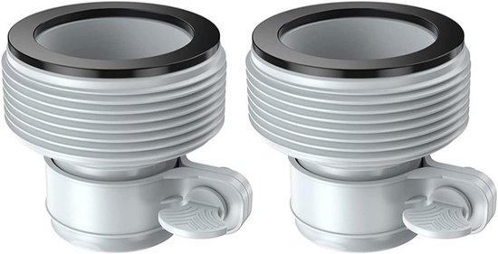 Poolschlauch-anschlüsse – Schlauchverbinder – Poolpflege – Universalgröße – 2er-pack – Silber
