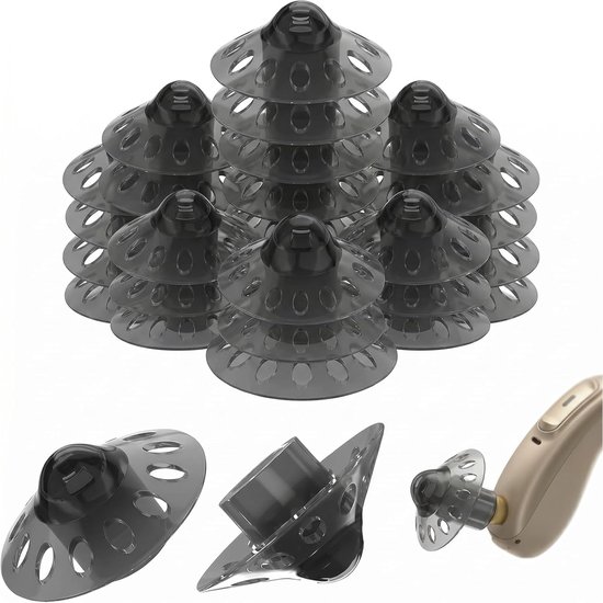 Set Mit 20 Hörgeräte-zubehörteilen – 10-mm-ohrenschmalzfilter Für Hörgeräte – Filter Für Hörgeräte – Hörgeräte-regenschirm – Hergestellt Aus Weichem Silikon
