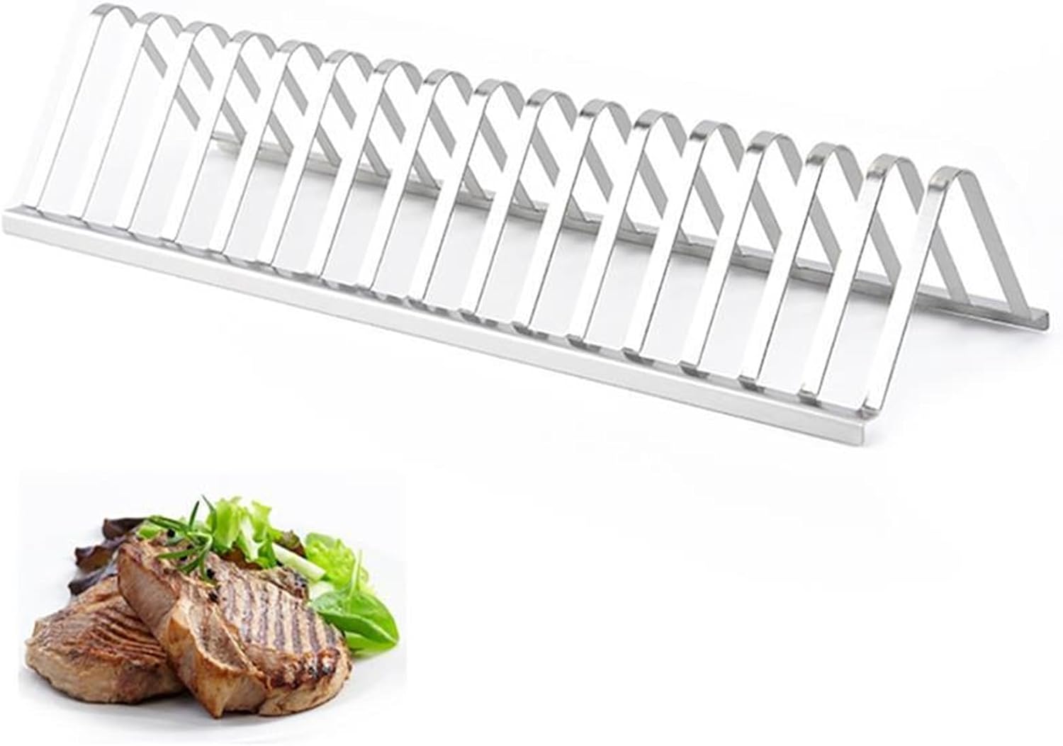 Grillrost Aus Edelstahl Für Fleischrippchen, Grillzubehör Für Den Außenbereich, Picknick-camping-grill, Diy-grill.