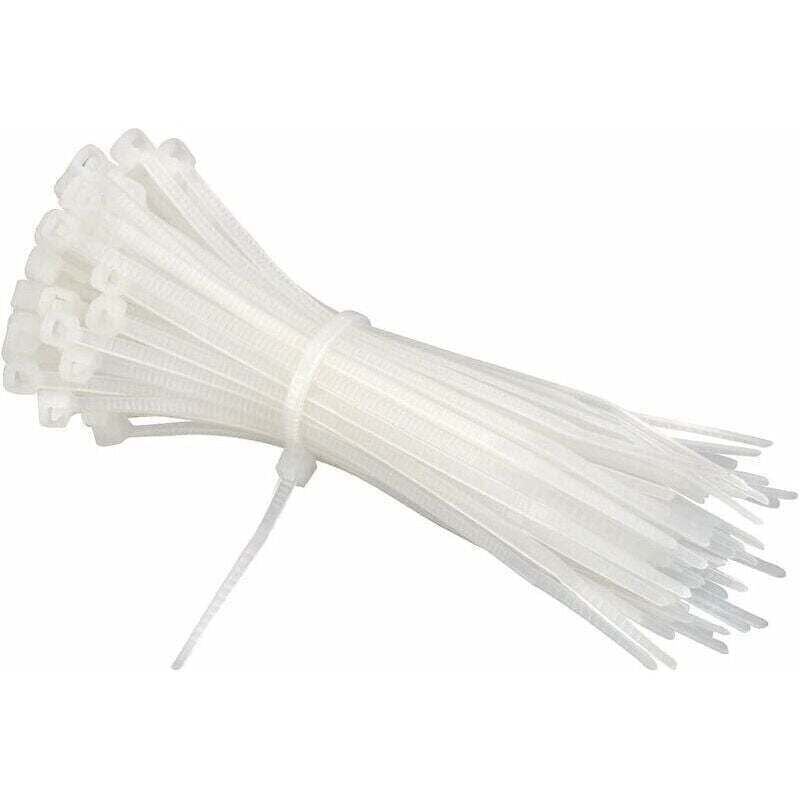 200 Mm X 2,5 Mm Nylon-kabelbinder, Weiß, 600 Stück Pro Packung
