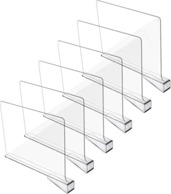 Transparenter Acryl-trennwandschrank – Multifunktional – 30 X 20 Cm – Kleidertrennwand – Geeignet Für Schlafzimmer Und Küche – 6-teiliges Set