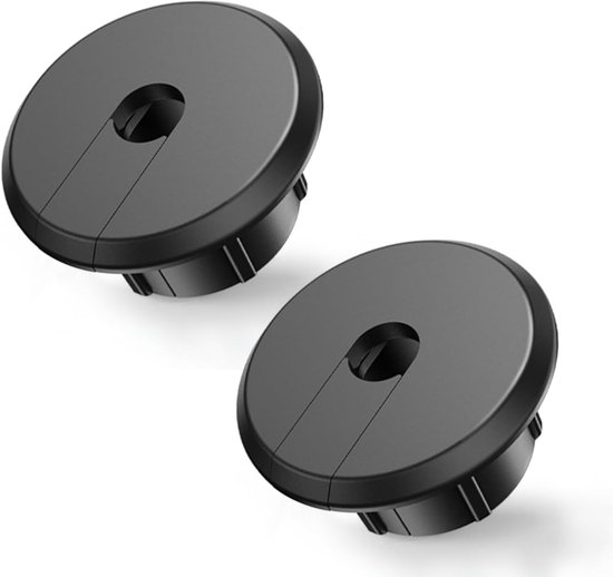 Wandkabel-einführungsset Für Router-ethernet-adapterkabel, Kabeleinführungsset, Geeignet Für 3,5 Cm Große Löcher In Wänden Und Möbeln (2er-pack), Schwarz.