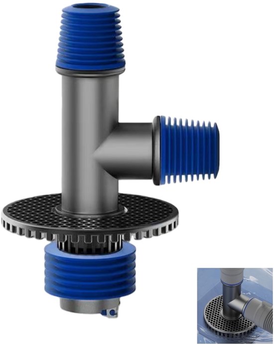 1-teiliger Ablaufadapter, Passend Für Waschmaschine Und Spülbecken, Verhindert Gerüche Und Wasserstau, Grau, 15 X 8,5 Cm