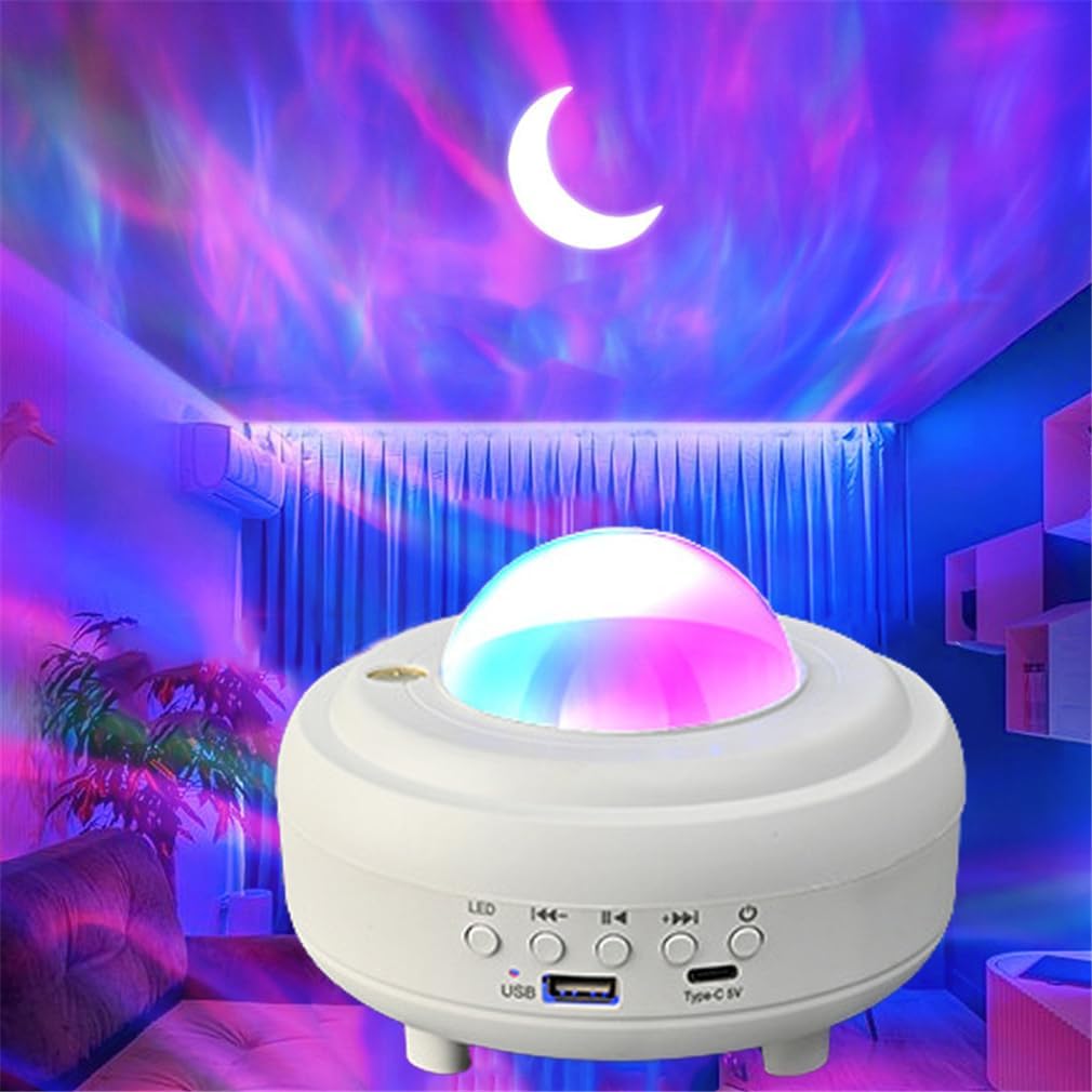 Nordlichtprojektor, Für Das Schlafzimmer, 3-in-1 Led-sternenhimmelprojektor, Usb-betriebenes, Dimmbares Aurora-licht Mit 16 Lichteffekten