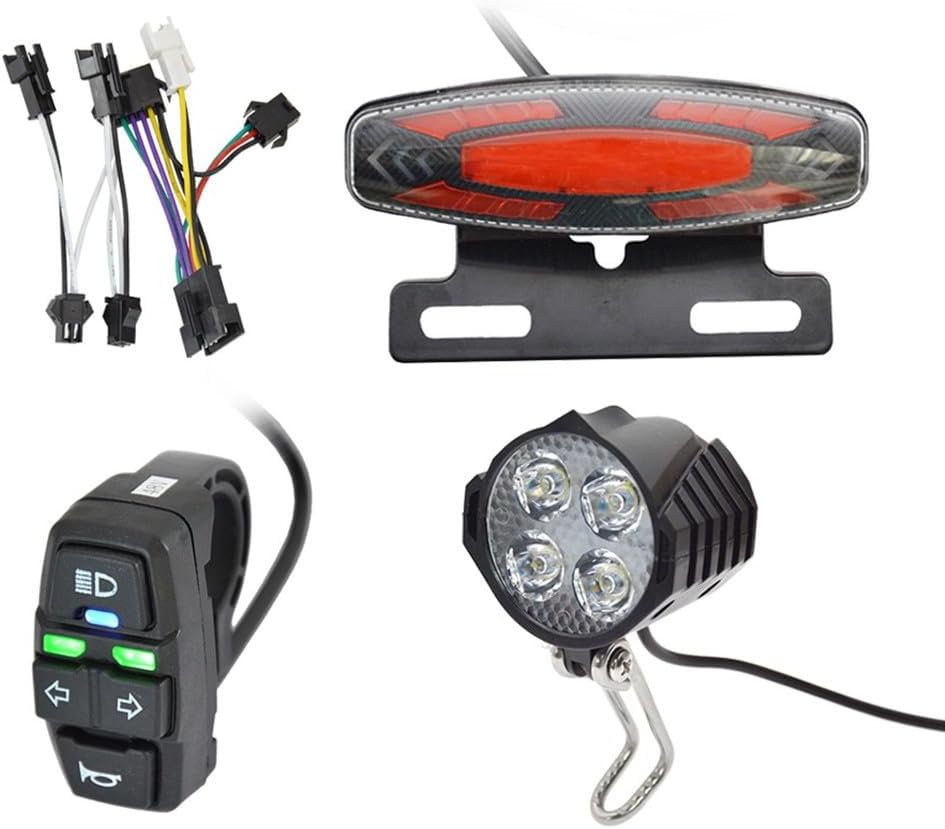 Beleuchtungsset Für Elektrofahrräder, 36v/48v E-bike-scheinwerfer, Rücklichter, Elektrische Blinker