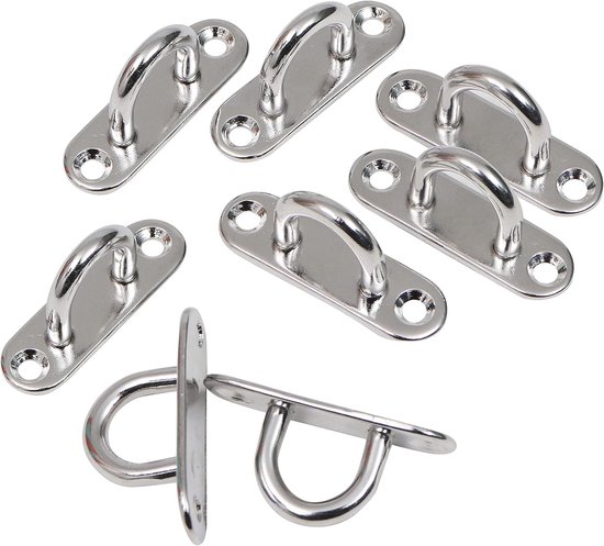 Hochleistungs-montagehaken Aus Edelstahl Mit Karabinern Und Schrauben – 8-teiliges Set – M8