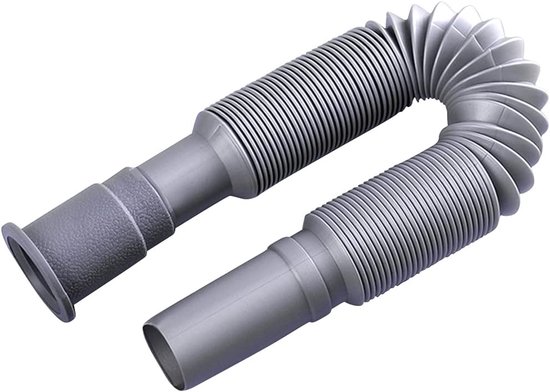 Ablaufschlauch Für Spülbecken, Universeller Waschbeckenablauf, Installationsdurchmesser 1-1/4 Zoll, Flexibler, Dehnbarer Kunststoff Für Küchen-/badezimmerspülen Und Badewannen – Grau