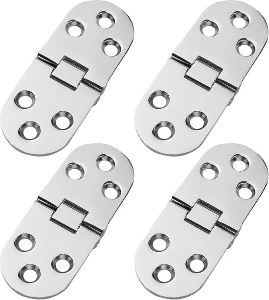 4-teiliges Set Aus Edelstahl-innentür- Und Schrankscharnieren Mit Stiften
