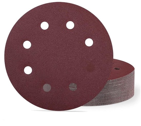 40er-packung Schleifscheiben, 180 Mm, Körnung 240 – 180 Mm Schleifscheiben – 8 Löcher – Geeignet Für Wandschleifer