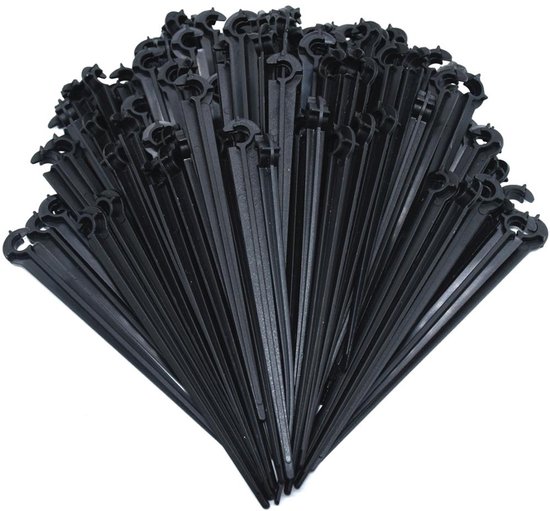 100 Stützsäulen Für Bewässerungsrohre, Geeignet Für 4/7 Mm Tropfbewässerungsrohre, Geeignet Für Gemüsegärten, Blumengärten Und Blumenbeete.