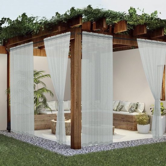 160x270 Cm Weiße, Wasserdichte, Transparente Außenjalousie Für Terrasse Und Balkon