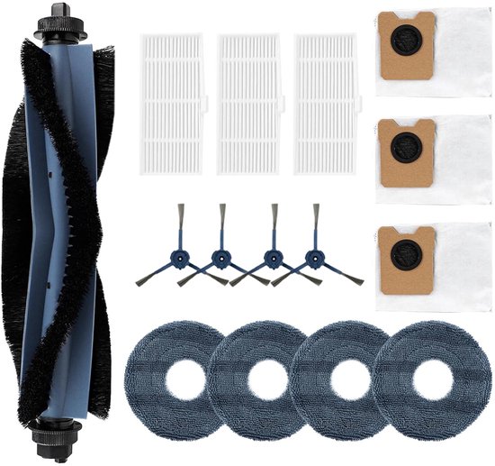 15-teiliges Ersatz-wartungsset Für Eufy Robovac Omni C20 (bürsten, Wischmopp, Filter, Staubbeutel).