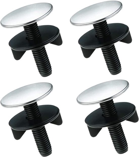 4-teiliges Set: Spülbeckenabdeckung, Abflussstopfen, Edelstahl-spülbeckenstopfen, Küchenspülenstopfen, Abflussstopper, Küchenzubehör, Silber