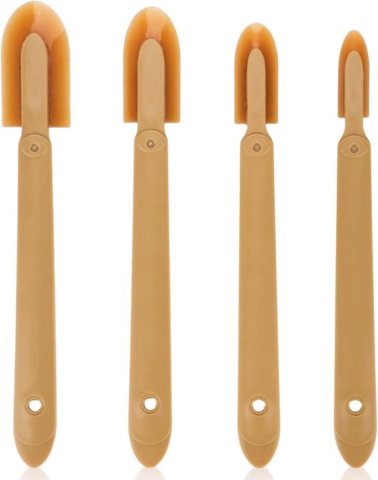 Set, Gummifugenwerkzeug, Fliesenfugenschaber, Klebstoffentferner, 4 Größen, Fugenreiniger, Geeignet Für Keramikfliesen, Sockelleisten, Küchen Und Badezimmer