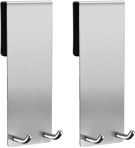 Zwei Duschwandhaken Aus Edelstahl, Für Glasstärken Von 6–12 Mm, Integrierter Elastischer Schaumstoff Schützt Den Handtuchhalter
