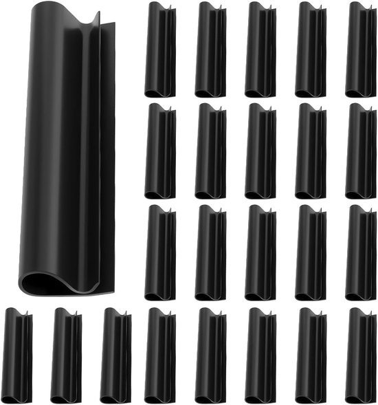 20er-packung Schwarze Befestigungsclips Für Gewächshausfolie