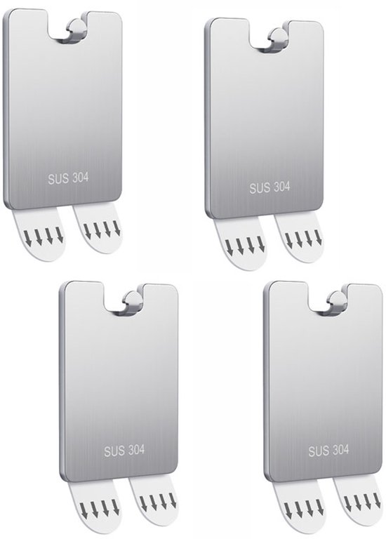 4er-pack Silber Standard Wandhalterung Für Bilderrahmen Mit Haken Und Ständer