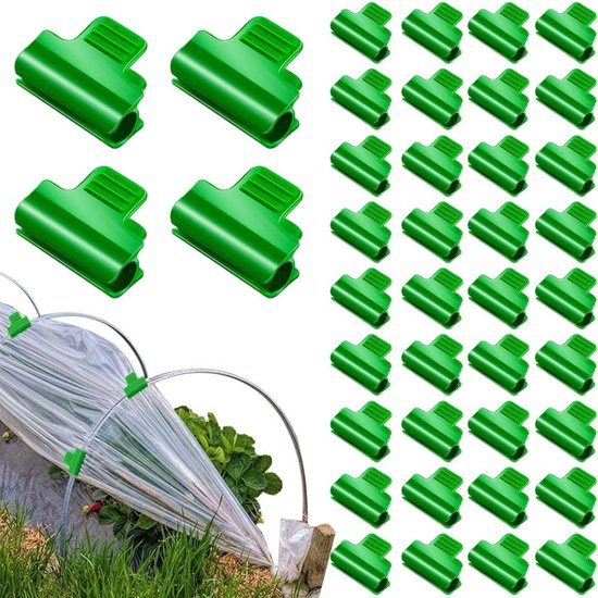 Gewächshausklemmen, Befestigungsclips, Gewächshauszubehör, 40 Stück, Befestigungsclip Für Gewächshausfolie, Gewächshaus-fixierclips, 11 Mm