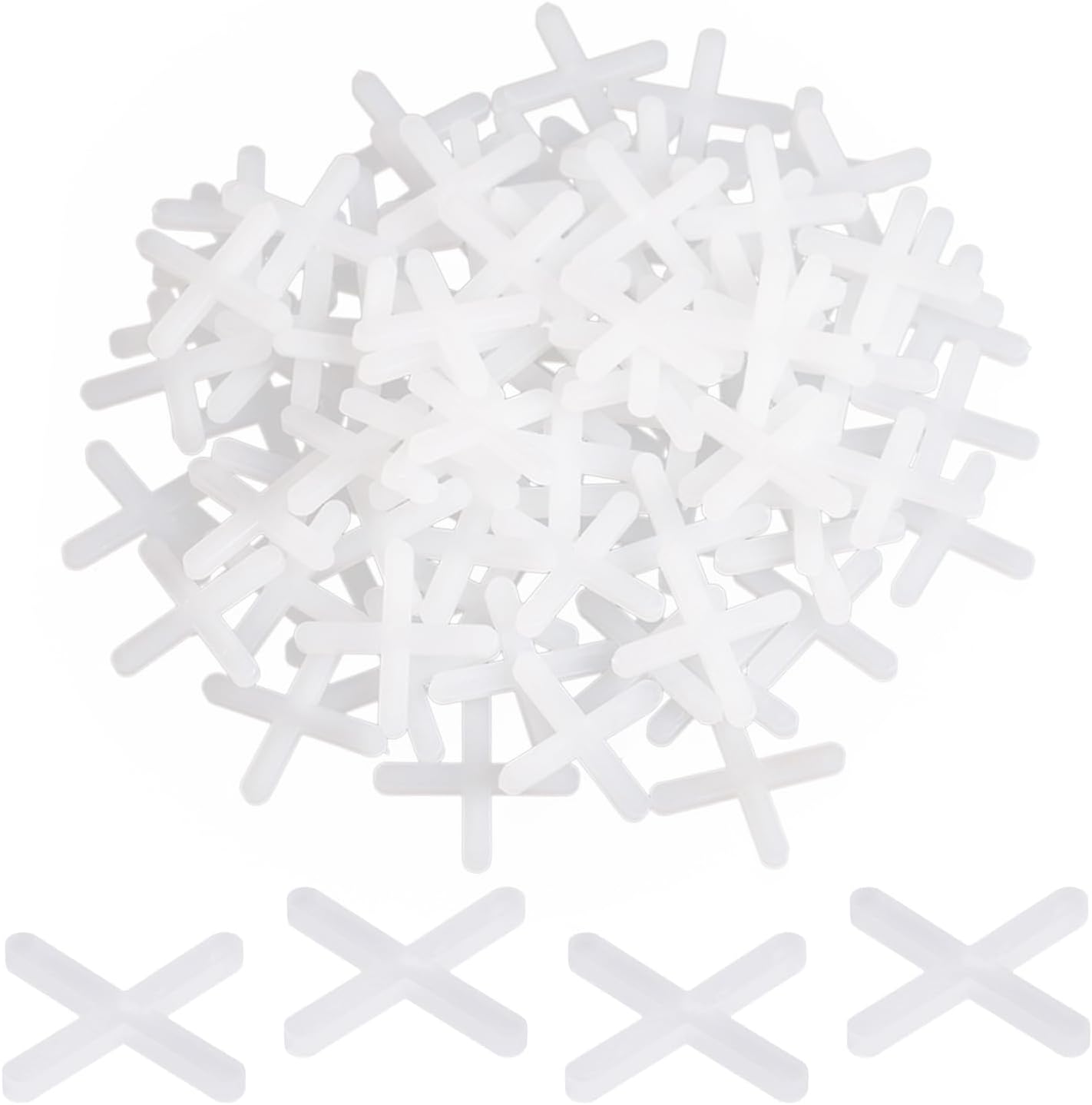500-teilige Packung Fliesenkreuze, 3 Mm Weiße Fliesenkreuze, Geeignet Für Wand- Und Bodenfliesen.