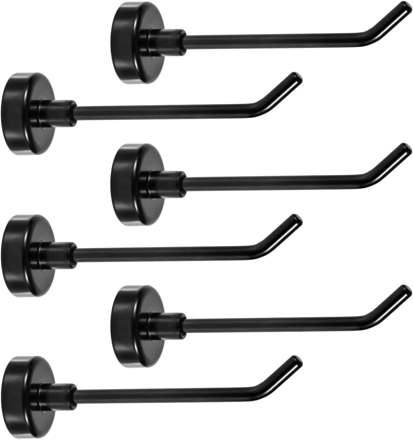 6er-pack Schwarze, 7,1 Cm Lange, Hochbelastbare Magnetische Kreuzfahrtschiff-haken Für Kühlschrank Und Garage