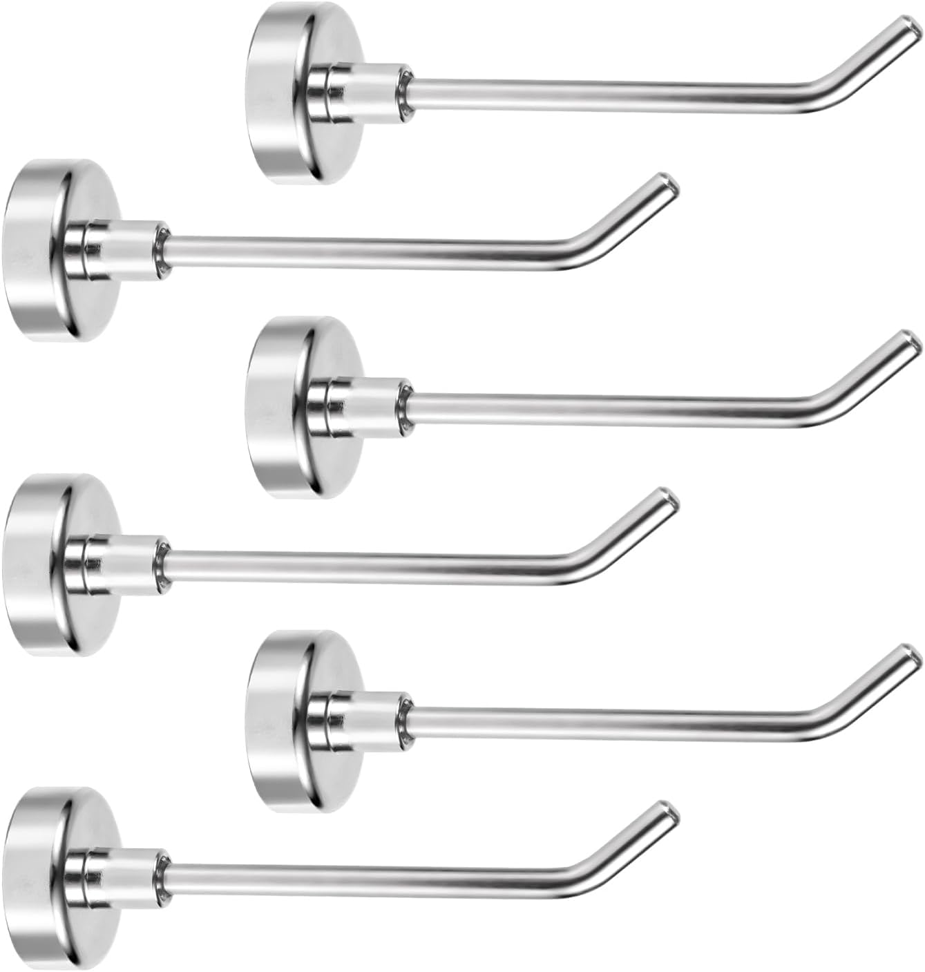 6er-pack Silberne, 7,1 Cm Lange, Hochbelastbare Magnetische Kreuzfahrtschiff-haken Für Kühlschrank Und Garage