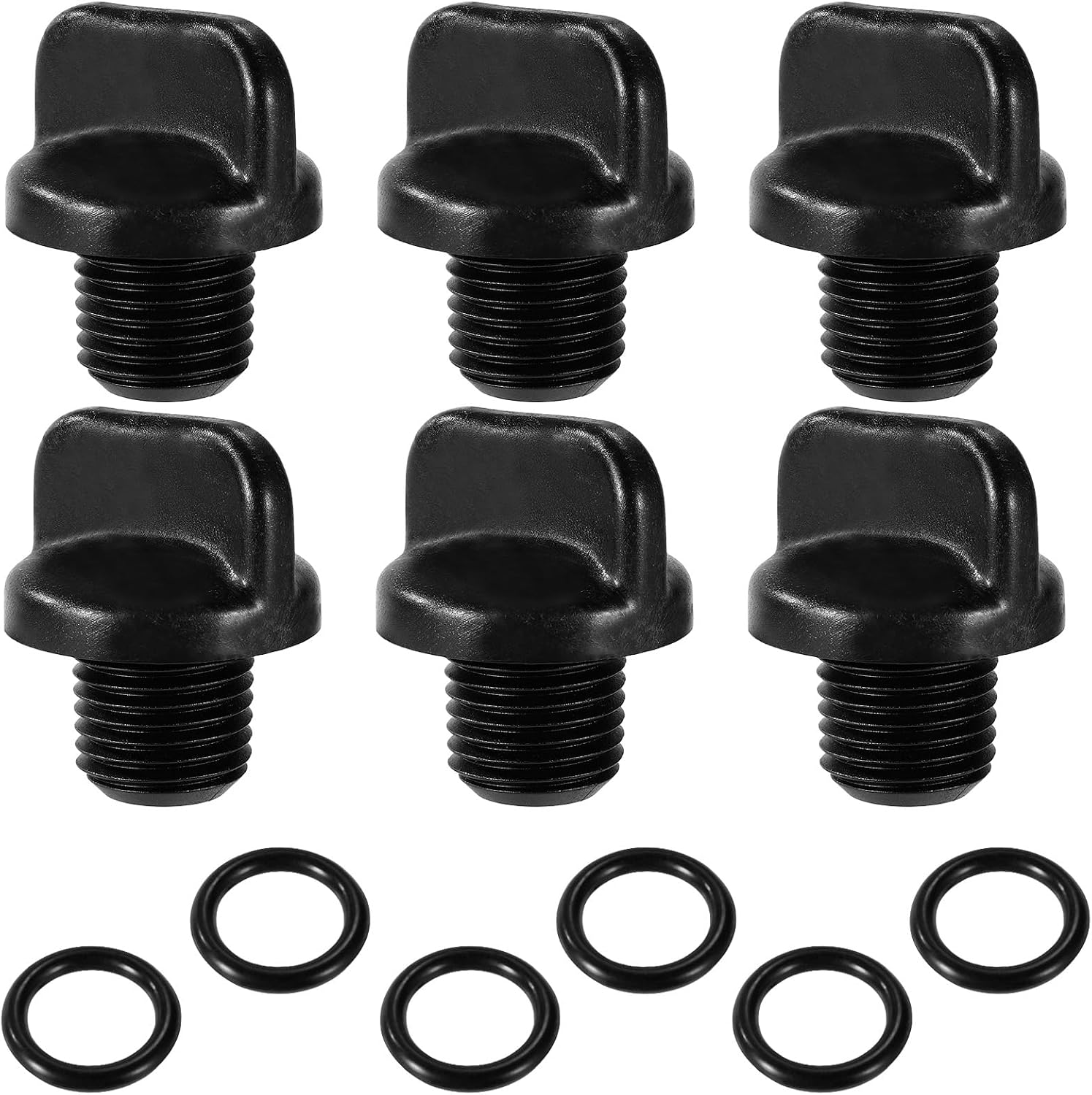 6-teiliges Set Aus Ablassstopfen Und 6-teiligen O-ring-ersatzteilen, Langlebige Schlauchdichtungen Für Poolpumpen, Zubehör Für Ablassteile Von Pool- Und Spa-heizungen.