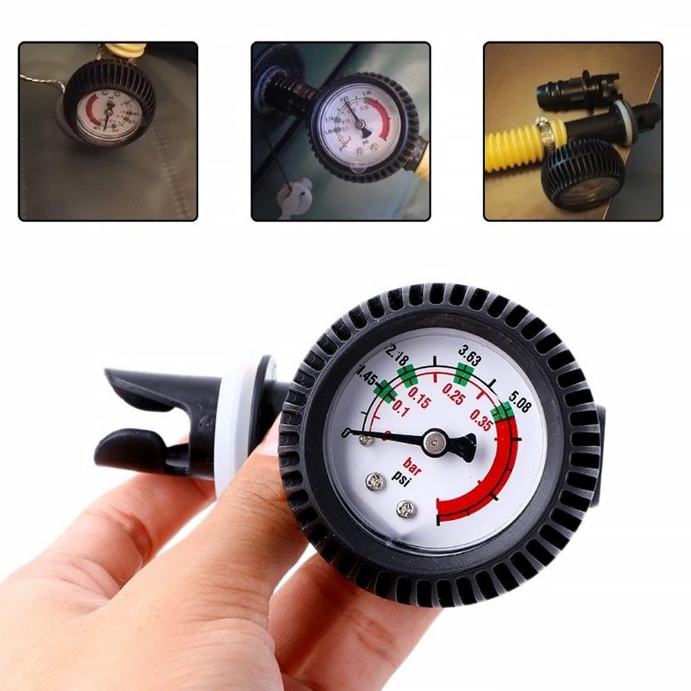 Manometer Für Aufblasbare Schlauchboote, Kunststoff-luftdruckmesser 0-5,08 Psi Barometer Für Kajaks, Schlauchboote, Sup-boards Und Rafts