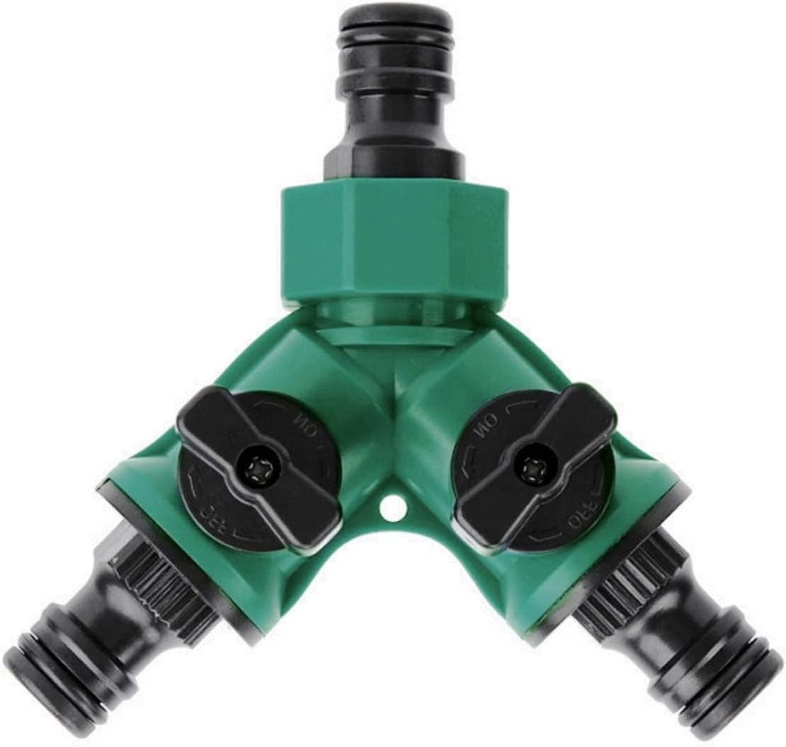 2-wege-gartenschlauchverteiler 1/2", Wasserschlauchanschlussadapter, Y-verteiler Für Gartenarmaturen Mit Separaten Ein-/aus-ventilen