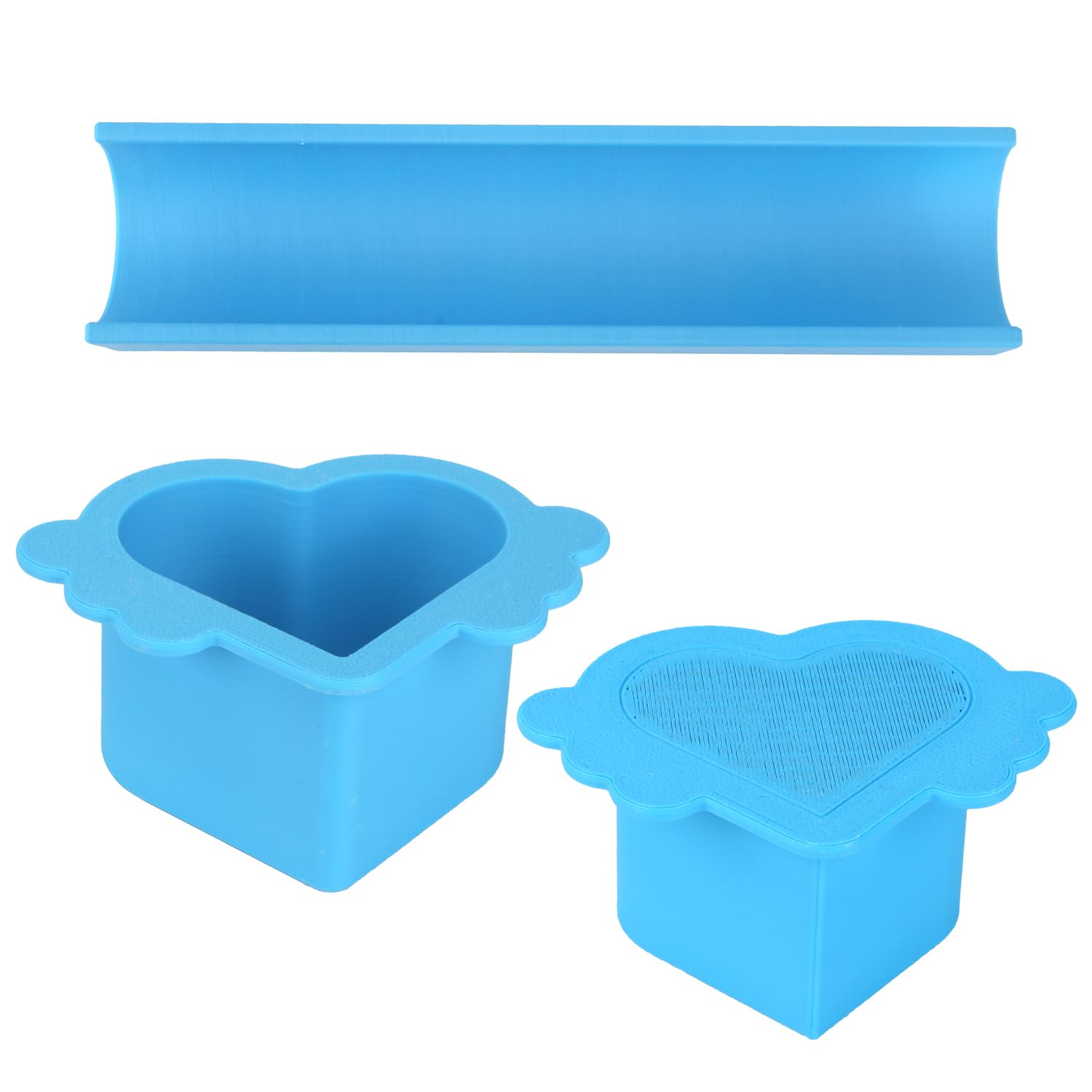 Set Aus Herzförmigen Kuchenformen, Niedlichem, Einfachem Kuchenausstecher Und -stopfer Mit Einer 23-cm-backform. Backzubehör Für Zu Hause, Partys Und Hochzeiten.