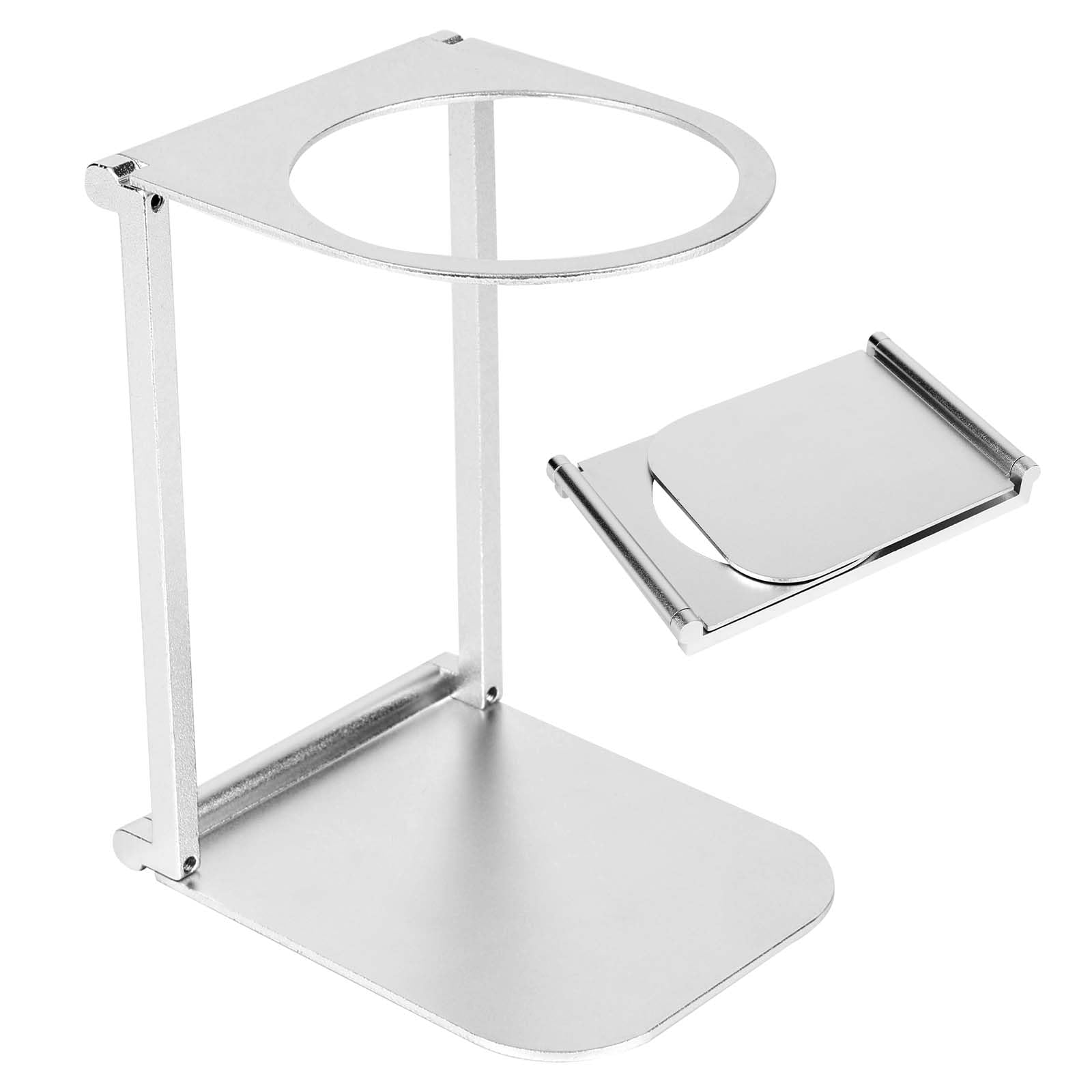 Kaffeefilterhalter Aus Aluminiumlegierung, Faltbarer Halter Für Espressomaschinen, Zubehör Für Zuhause, Büro Und Camping (silber)
