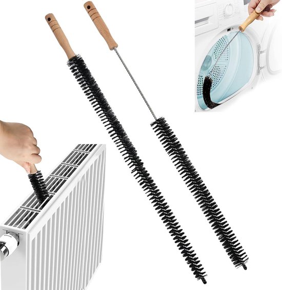 Heizkörperbürste, 2er-pack, Flexibel, 70/75 Cm, Staubentfernung, Heizungssystem-reinigungsrohrbürste, Rutschfester Griff, Für Klimaanlage, Waschmaschine