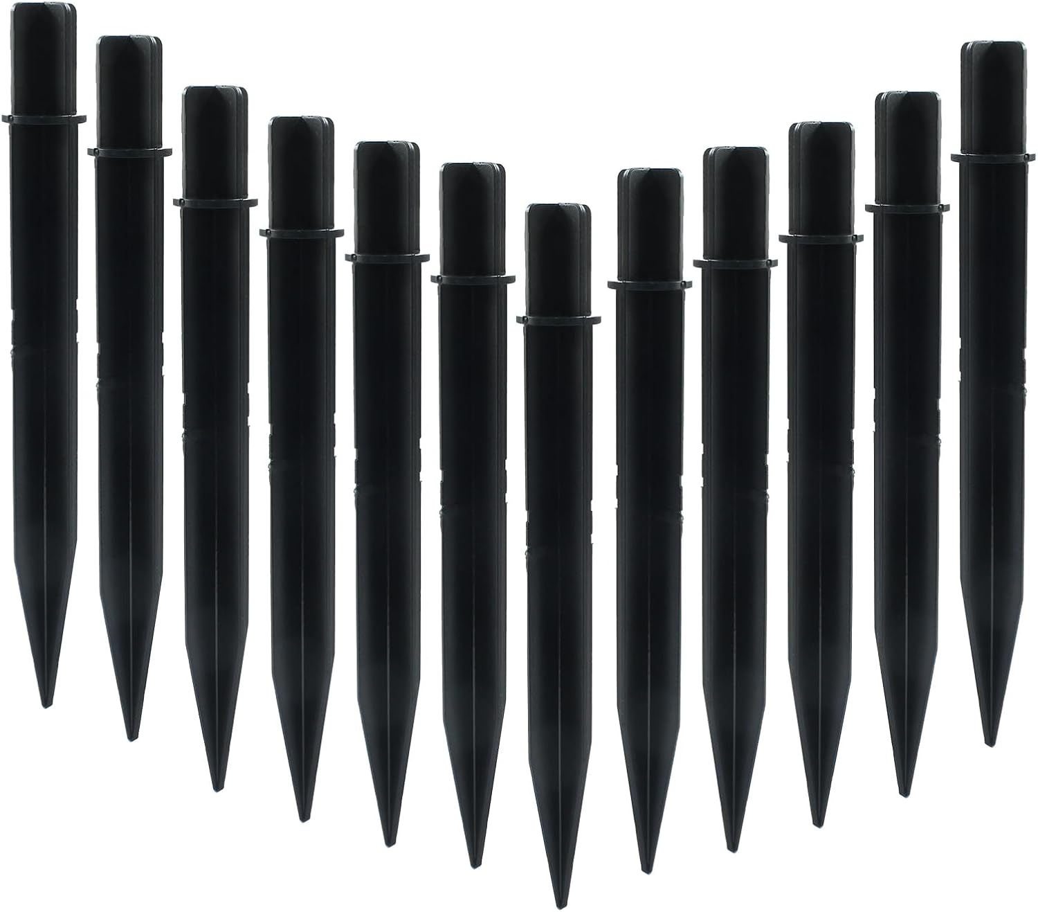 12er-packung 6,3-zoll-solar-lichtmasten, Kunststoff-ersatzfassungen Für Taschenlampen (21,8 Mm Innendurchmesser) Für Garten, Terrasse, Wege Und Landschaftsgestaltung