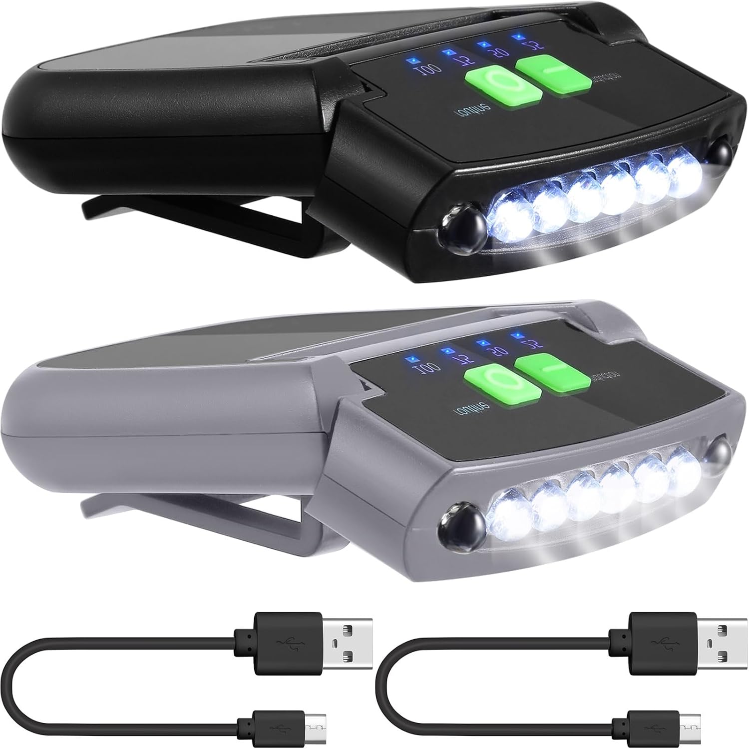 Kappencliplampe, Usb-wiederaufladbare Taschenlampe, Wasserdicht, Ultrahell, Ideal Zum Angeln, Campen Und Für Heimwerkerprojekte.