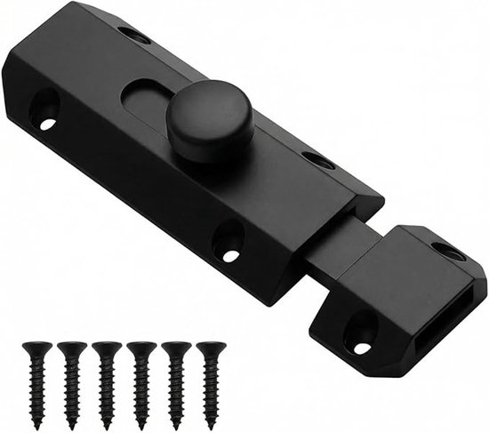 3-zoll-schiebetürriegel, Schwarz