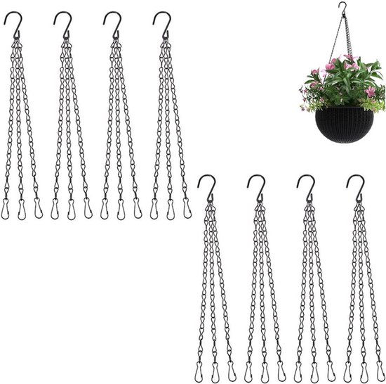 8-teiliges 46 Cm Pflanzen- Und Blumentopf-hängeketten-set