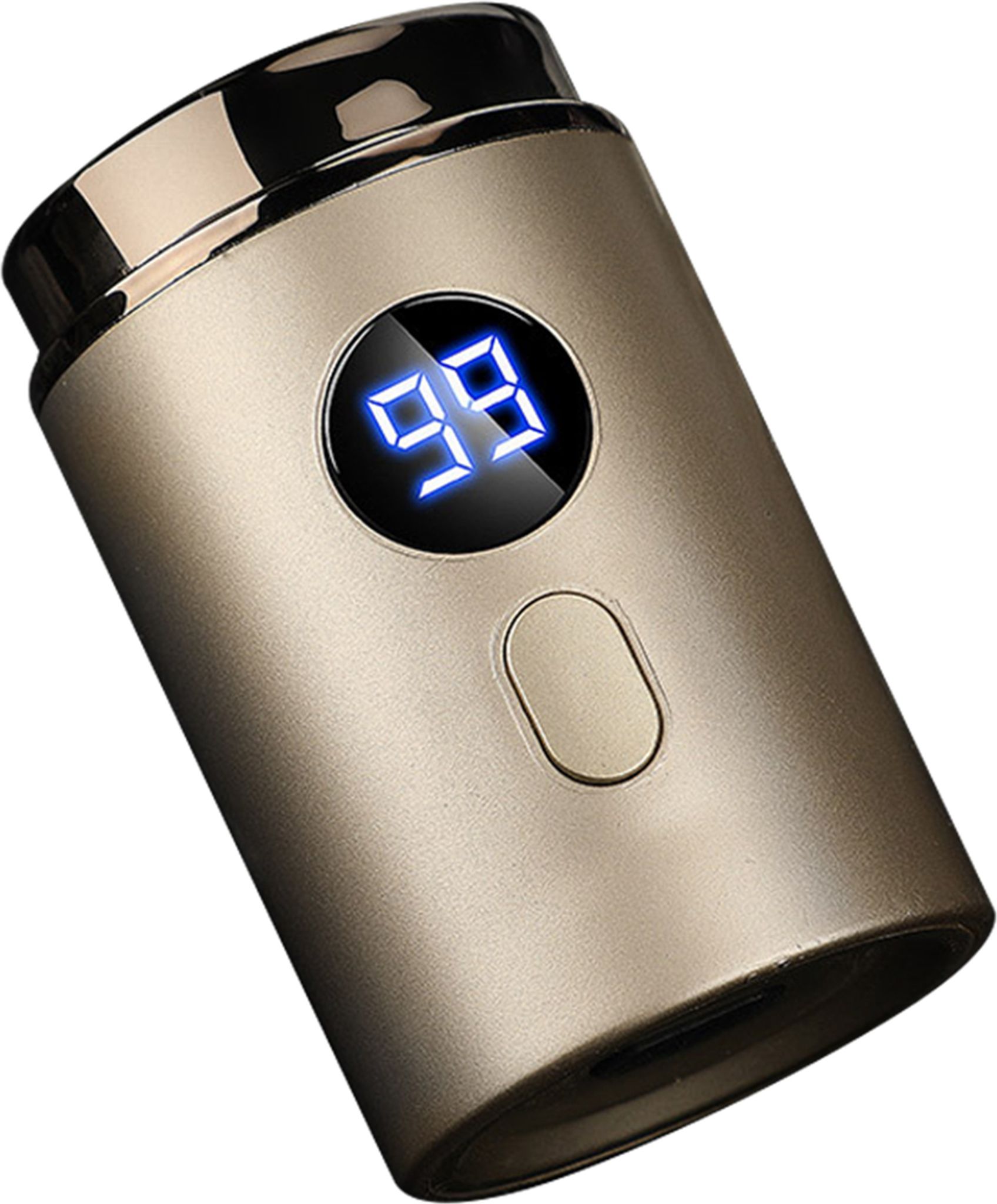 Mini-elektrorasierer Für Nass- Und Trockenrasur Mit Led-anzeige Und Usb-c-schnellladefunktion (gold)